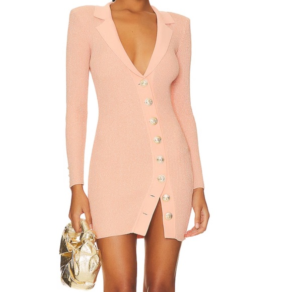 Retrofete Mimi Dress in Dusty Peach - Picture 1 of 6